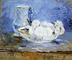 Berthe Morisot Daisies - 1885 oil painting reproduction