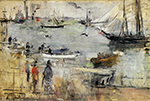 Berthe Morisot English Seascape - 1875  oil painting reproduction