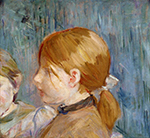 Berthe Morisot Jeannie's Head - 1888  oil painting reproduction