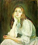 Berthe Morisot Julie Daydreaming - 1894  oil painting reproduction