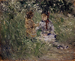 Berthe Morisot Julie with Pasie in the Garden at Bougival - 1881 oil painting reproduction