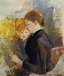 Berthe Morisot Miss Reynolds - 1884  oil painting reproduction