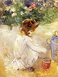 Berthe Morisot Playing in the Sand - 1882  oil painting reproduction