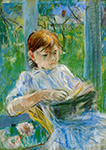 Berthe Morisot Portrait of the Artist's Daughter, Julie Manet, at Gorey - 1886  oil painting reproduction