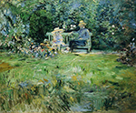 Berthe Morisot The Lesson in the Garden - 1886  oil painting reproduction