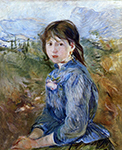 Berthe Morisot The Little Girl from Nice, Celestine - 1889  oil painting reproduction