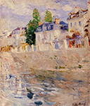 Berthe Morisot The Quay at Bougival - 1883  oil painting reproduction