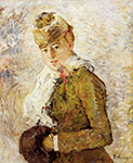 Berthe Morisot Winter - 1880  oil painting reproduction