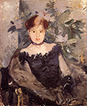 Berthe Morisot Woman in Black - 1878  oil painting reproduction