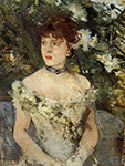 Berthe Morisot Young Woman Dressed for the Ball - 1879  oil painting reproduction