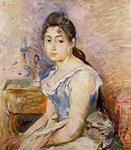 Berthe Morisot Young Woman in a Blue Blouse - 1891  oil painting reproduction