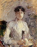 Berthe Morisot Young Woman in Mauve - 1880  oil painting reproduction