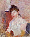 Berthe Morisot Young Woman in White - 1891  oil painting reproduction
