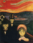 Edvard Munch Anxiety 2  oil painting reproduction
