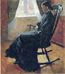 Edvard Munch Aunt Karen in the Rocking Chair oil painting reproduction