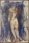Edvard Munch Death and the Maiden oil painting reproduction
