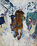Edvard Munch Galloping Horse oil painting reproduction