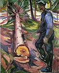 Edvard Munch Lumberjack oil painting reproduction