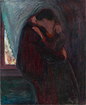 Edvard Munch The Kiss 3 oil painting reproduction