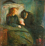 Edvard Munch Tuberculosis the Romantic Disease oil painting reproduction