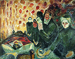 Edvard Munch Death  oil painting reproduction