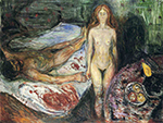 Edvard Munch Death of Marat 2 oil painting reproduction