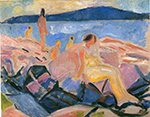 Edvard Munch High Summer ii_ oil painting reproduction
