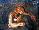 Edvard Munch Love and Angst oil painting reproduction