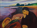 Edvard Munch Melancholy 2 oil painting reproduction
