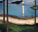 Edvard Munch Moon oil painting reproduction
