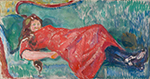 Edvard Munch Sofa  oil painting reproduction