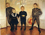 Edvard Munch Someone's Mmother has Four Sons North East West oil painting reproduction