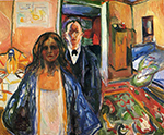 Edvard Munch The artist and his Model oil painting reproduction