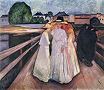 Edvard Munch Women on the Bridge oil painting reproduction