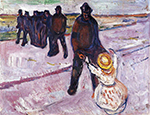 Edvard Munch Worker and Child oil painting reproduction