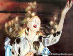 Madonna in Evita painting for sale