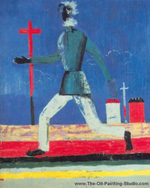 Kasimar Malevich Untitled (Man Running) oil painting reproduction