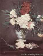Edouard Manet Peonies oil painting reproduction