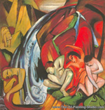 Franz Marc The Waterfall oil painting reproduction