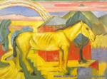 Franz Marc Large Yellow Horse oil painting reproduction
