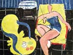 Henri Matisse Woman on a Dark Background oil painting reproduction