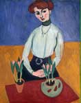 Henri Matisse Girl with Tulips oil painting reproduction