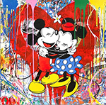 Mickey & Minnie Heart painting for sale