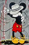 Mickey Mouse as Michael Jackson painting for sale