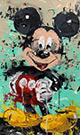 Mickey Mouse Impasto painting for sale
