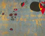 Joan Miro Women and Birds at Sunrise oil painting reproduction