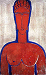 Amedeo Modigliani Big Red Buste (also known as loopold II) oil painting reproduction