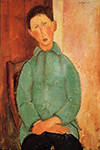 Amedeo Modigliani Boy in a Blue Shirt oil painting reproduction