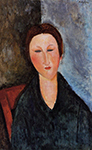 Amedeo Modigliani Bust of a Young Woman (also known as Mademoiselle Marthe) oil painting reproduction