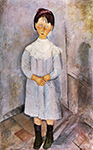 Amedeo Modigliani Fillette en bleu oil painting reproduction